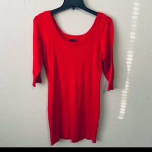 H&M red knitt sweater dress